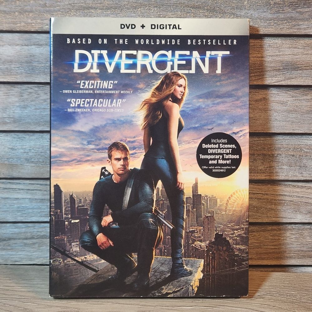 5/$20 Divergent dvd Movie Action Sci Fi